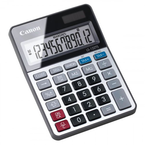 Canon Αριθμομηχανή Λογιστική LS-122TS 12 Ψηφίων σε Ασημί ΧρώμαΚωδικός: 2470C002AA