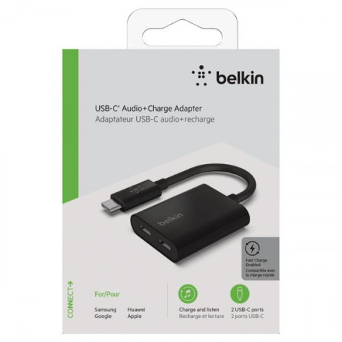 Belkin Μετατροπέας USB-C male σε USB-C 2x female (F7U081BTBLK)