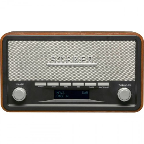 Denver DAB-18 Retro Επιτραπέζιο Ραδιόφωνο Ρεύματος / Μπαταρίας DAB+ με Bluetooth Καφέ