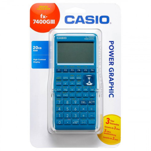Casio Αριθμομηχανή Γραφημάτων FX-7400GIII σε Μπλε ΧρώμαΚωδικός: FX-7400GIII-S-ET