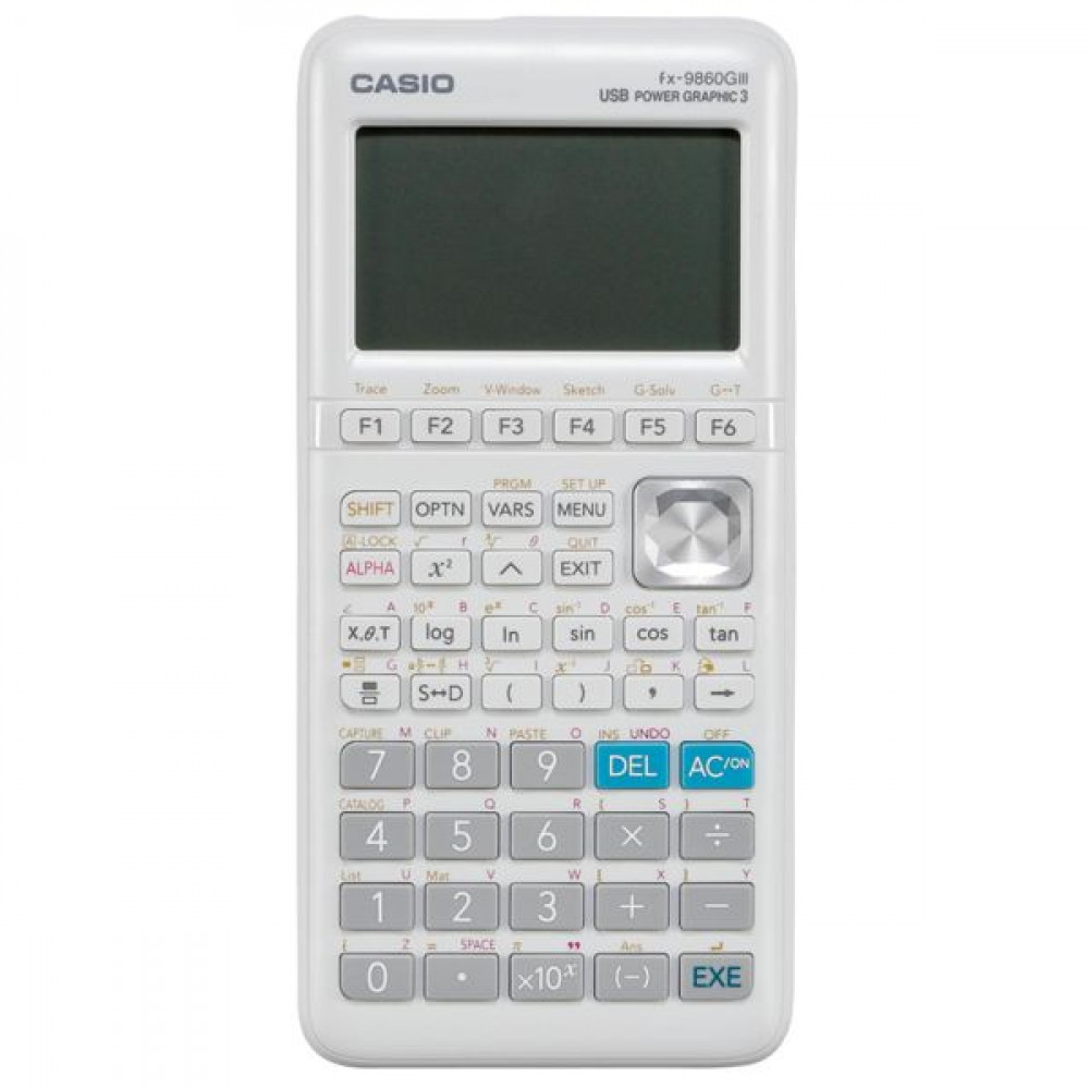 Casio Αριθμομηχανή Γραφημάτων FX-9860GIII 12 Ψηφίων σε Λευκό ΧρώμαΚωδικός: FX-9860GIII-ET