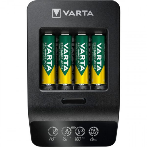 Varta LCD Smart Charger+ 4 Μπαταριών Ni-MH Μεγέθους AA/AAA Σετ με 4x AA 2100mAh