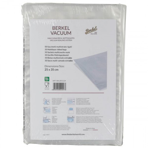 Berkel Λείες Σακούλες για Συσκευές Vacuum 250x350mm 50τμχΚωδικός: BKL001129