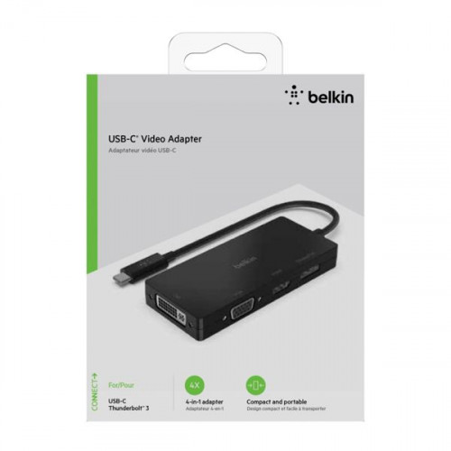 Belkin Μετατροπέας USB-C male σε DVI-I / DisplayPort / HDMI / VGA female (AVC003btBK)