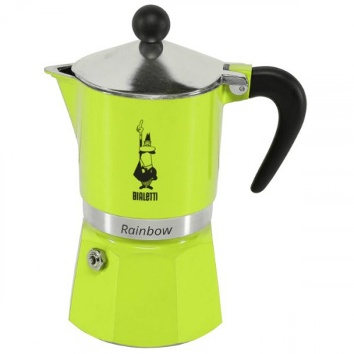 Bialetti Rainbow Μπρίκι Espresso 3cups Πράσινο