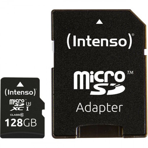 Intenso Professional microSDXC 128GB Class 10 U3 UHS-I με αντάπτορα