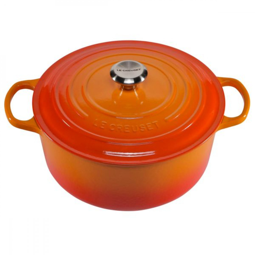 Le Creuset Signature Βαθιά Κατσαρόλα από Μαντέμι 28cm Volcanic