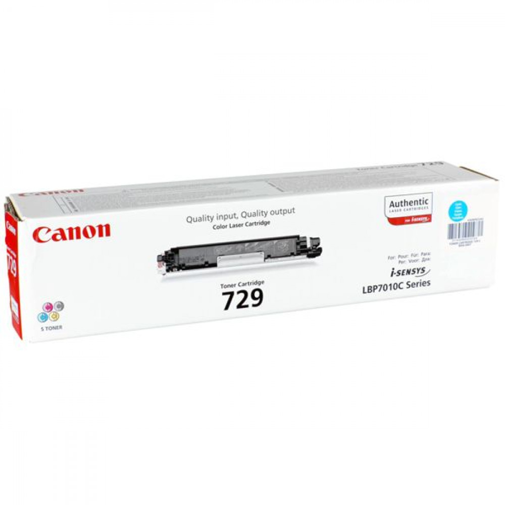 Canon 729C Toner Laser Εκτυπωτή Κυανό 1000 Σελίδων (4369B002)