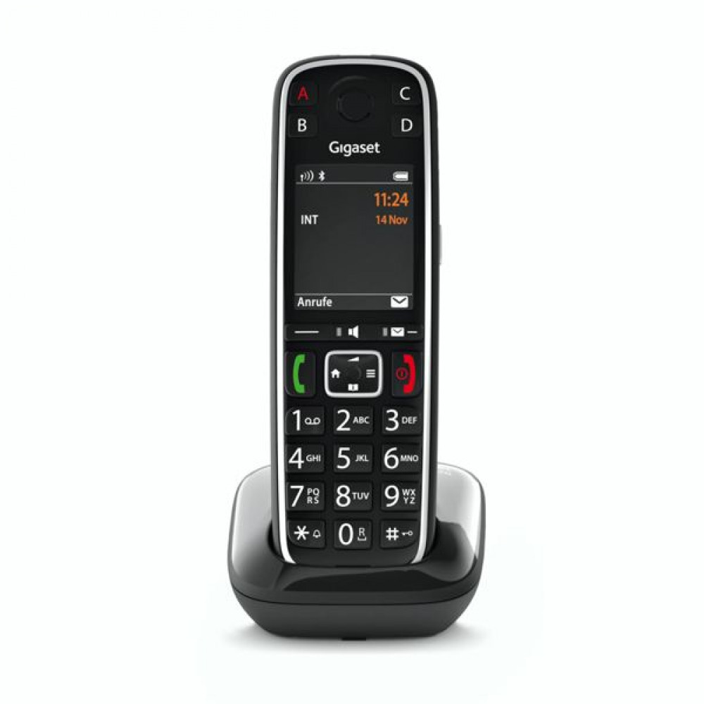 Gigaset E720 Ασύρματο Τηλέφωνο με Ελληνικό Μενού Μαύρο