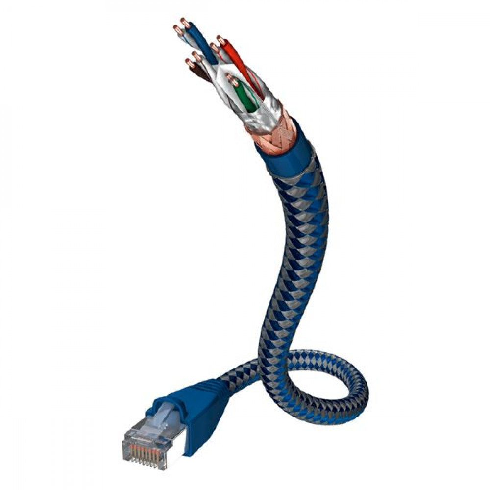 Inakustik Premium SF/UTP Cat.6 Καλώδιο Δικτύου Ethernet 5m ΜπλεΚωδικός: 00480305