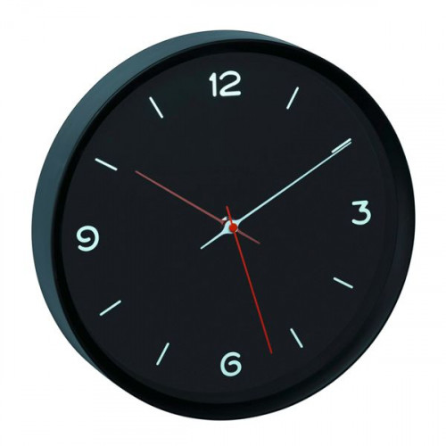 TFA Ρολόι Τοίχου Πλαστικό Black 30.9cm