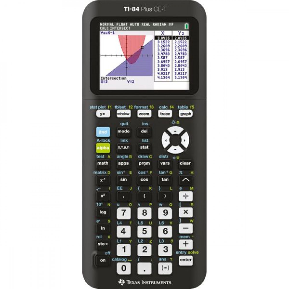 Texas Instruments Αριθμομηχανή Γραφημάτων TI 84 Plus CE-T σε Μαύρο ΧρώμαΚωδικός: 84PLCE/TBL/2E1