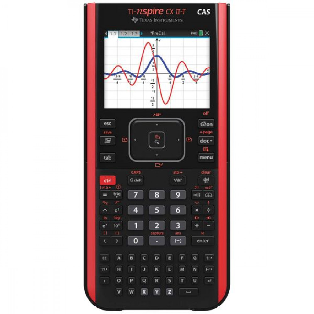 Texas Instruments Αριθμομηχανή Γραφημάτων TI Nspire CX II T CAS σε Μαύρο Χρώμα