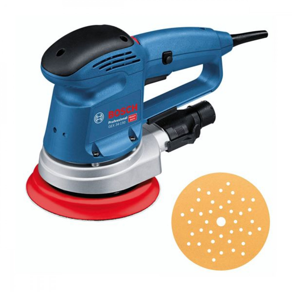 Bosch GEX 34-150 Έκκεντρο Τριβείο 150mm Ρεύματος 340W με Ρύθμιση Ταχύτητας και με Σύστημα Αναρρόφησης