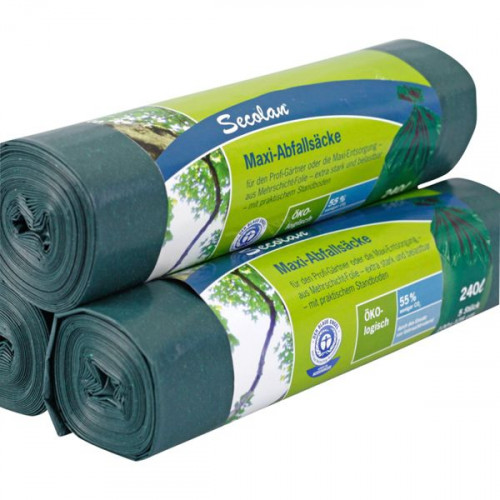 1x5 Secolan Maxi Garbage Bags 240 l green/black