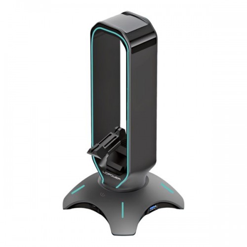 LC-Power USB Hub & Headphone Holder USB 3.0 & RGB