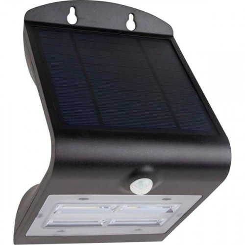 REV LED Butterfly Ηλιακό Φωτιστικό Επιτοίχιας Τοποθέτησης με Ανιχνευτή Κίνησης και Αισθητήρα Φωτός 3.2W σε Μαύρο Χρώμα 2091110400