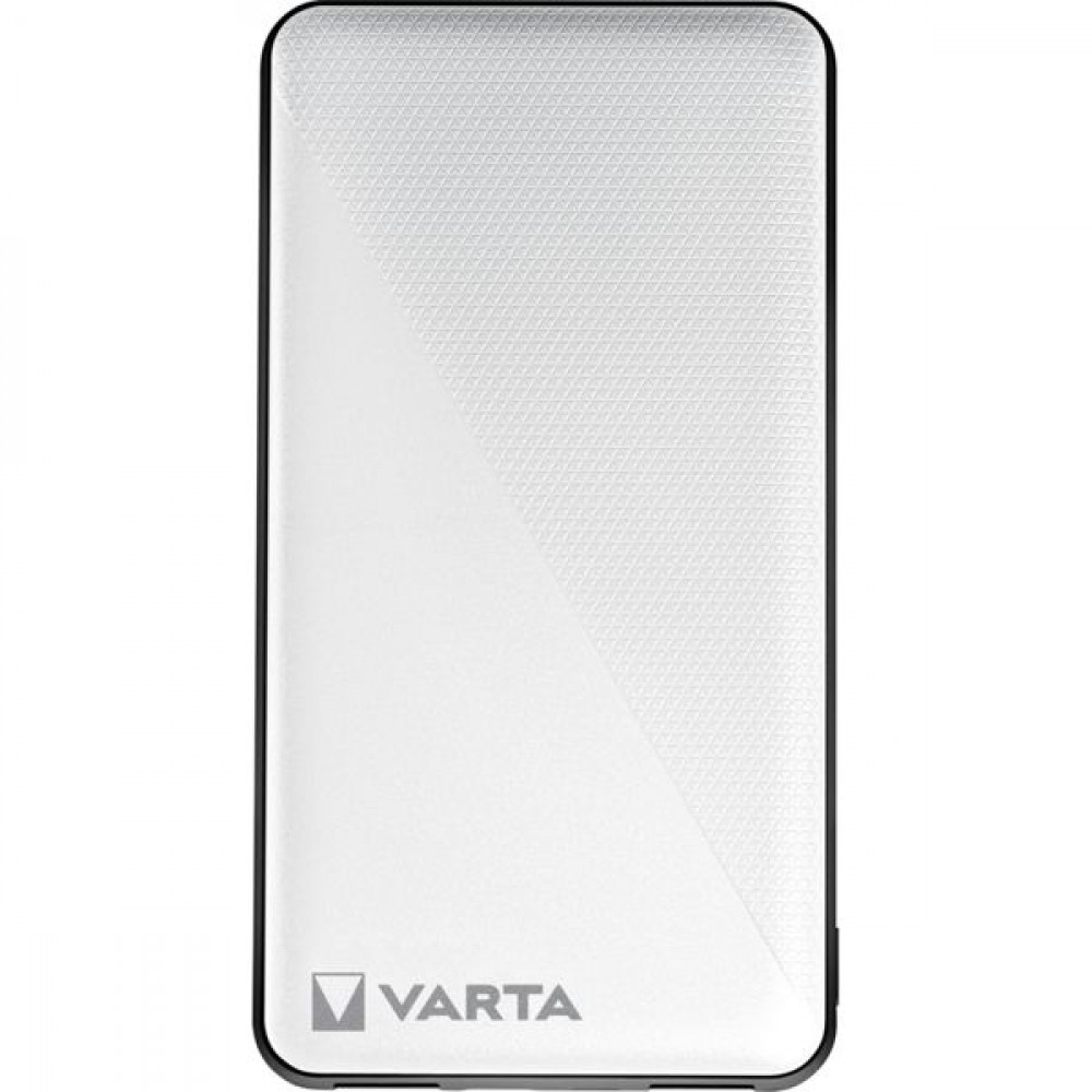 Varta Energy Power Bank 10000mAh με 2 Θύρες USB-A και Θύρα USB-C Λευκό