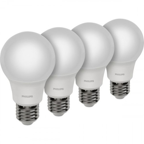 Philips Λάμπες LED για Ντουί E27 Θερμό Λευκό 806lm 4τμχ