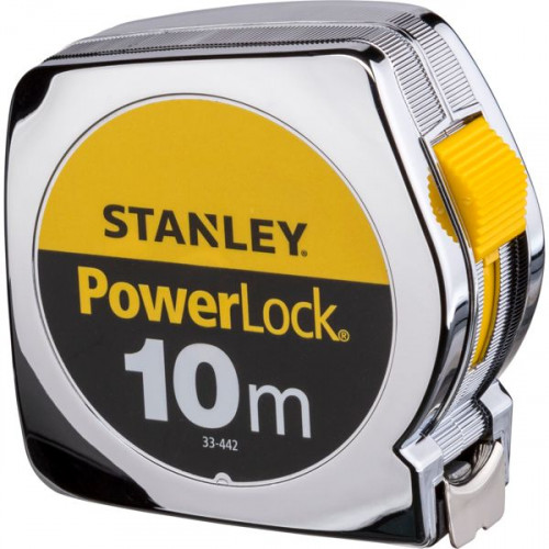 Stanley Power Lock Μετροταινία με Αυτόματη Επαναφορά 25mm x 10mΚωδικός: 1-33-442