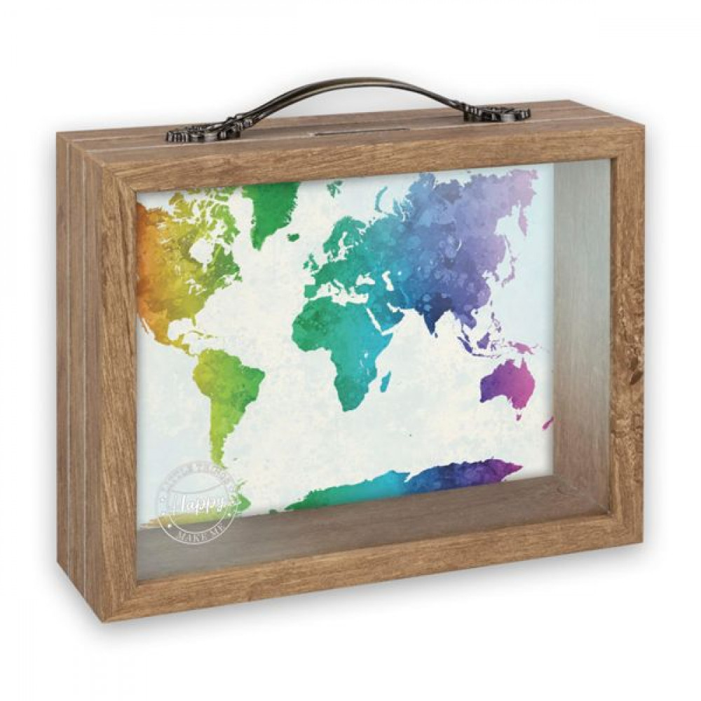 ZEP Jacob         6,5x21 wood/ glass money box    RM4545