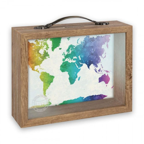 ZEP Jacob         6,5x21 wood/ glass money box    RM4545