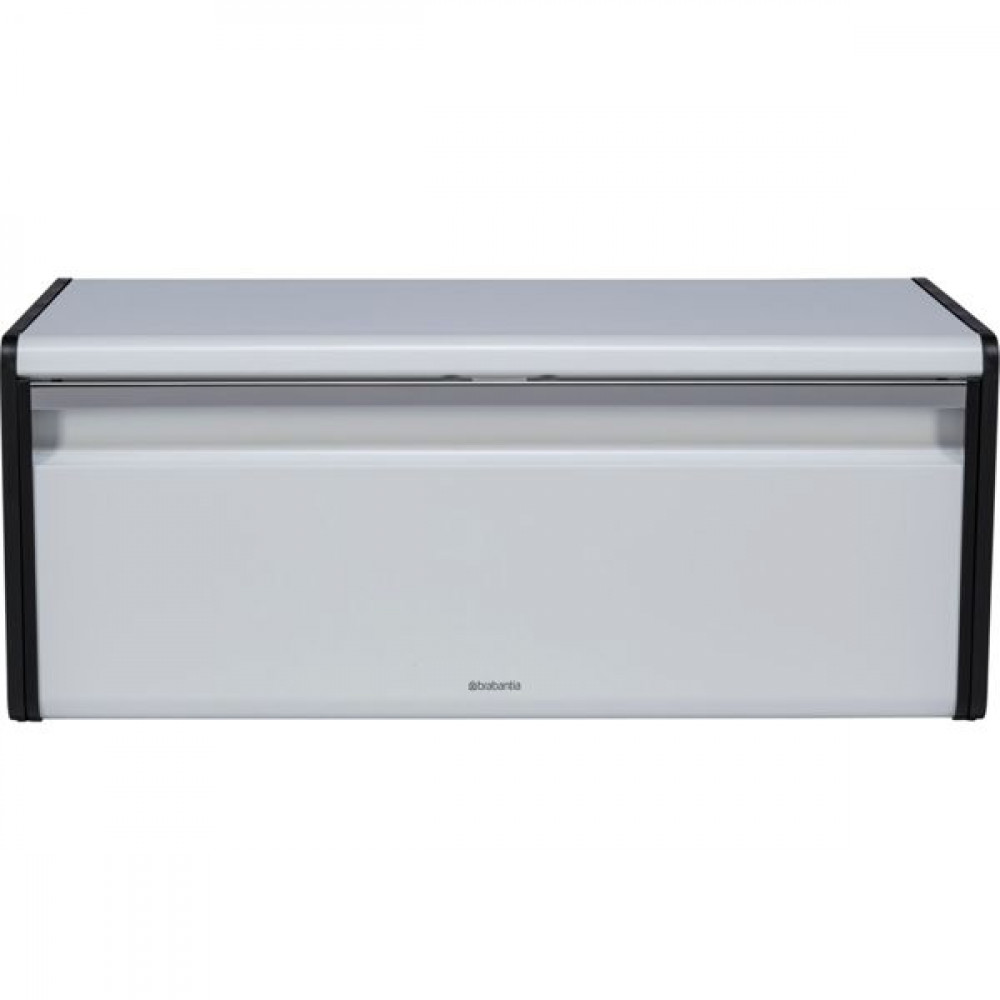 Brabantia Fall Front Bread Bin Ψωμιέρα με Καπάκι Μεταλλική σε Λευκό Χρώμα 46.5x25x18.7cm Εκθεσιακό