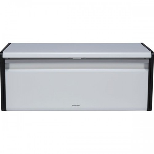 Brabantia Fall Front Bread Bin Ψωμιέρα με Καπάκι Μεταλλική σε Λευκό Χρώμα 46.5x25x18.7cm Εκθεσιακό