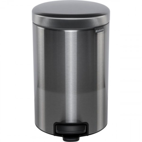 Brabantia NewIcon Κάδος Απορριμμάτων Μεταλλικός Steel Matt με Πεντάλ 12lt