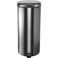 Brabantia Inox Κάδος Απορριμμάτων New Icon με Πεντάλ 30lt 38x38x67.9cm