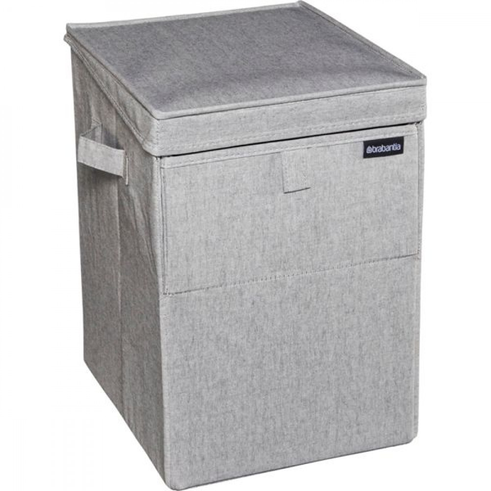 Brabantia 120428 Καλάθι Απλύτων Υφασμάτινο με Καπάκι 37x32x44.5cm Γκρι
