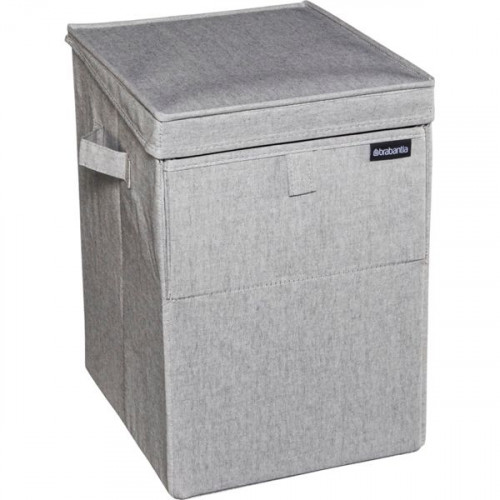 Brabantia 120428 Καλάθι Απλύτων Υφασμάτινο με Καπάκι 37x32x44.5cm Γκρι