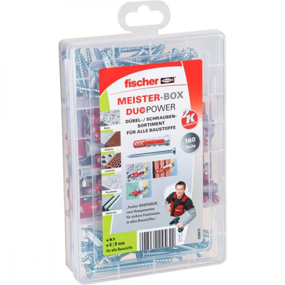 Fischer MeisterBox DuoPower Ούπα Πλαστικό 535972 160τμχ