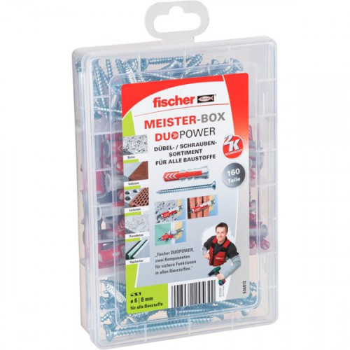 Fischer MeisterBox DuoPower Ούπα Πλαστικό 535972 160τμχ
