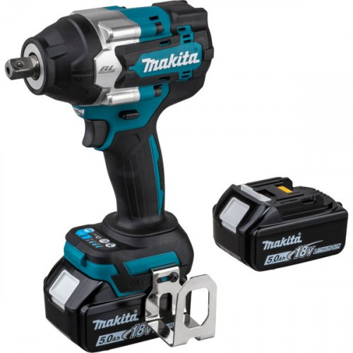 Makita DTW701RTJ Brushless Μπουλονόκλειδο 18V 2x5Ah με Υποδοχή 1/2