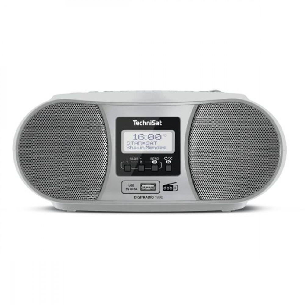 Technisat Φορητό Ηχοσύστημα Digitradio 1990 με CD / USB / Ραδιόφωνο σε Ασημί ΧρώμαΚωδικός: 0001/3952