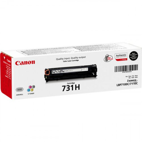Canon 731H Toner Laser Εκτυπωτή Μαύρο High Yield 2400 Σελίδων (6273B002)