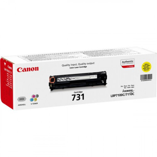 Canon 731 Toner Laser Εκτυπωτή Κίτρινο 1500 Σελίδων (6269B002)