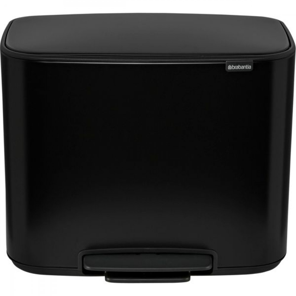 Brabantia Bo Pedal Bin black, 11 + 23 L