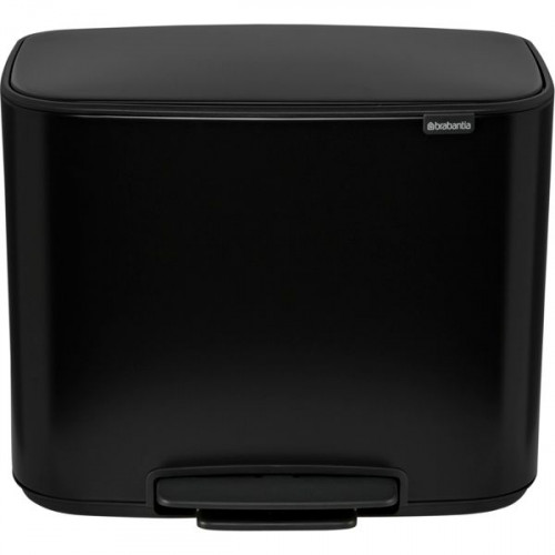 Brabantia Bo Pedal Bin black, 3 x 11 L