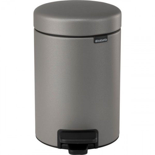 Brabantia Pedal Bin Newicon 3 L Mineral Concrete Grey