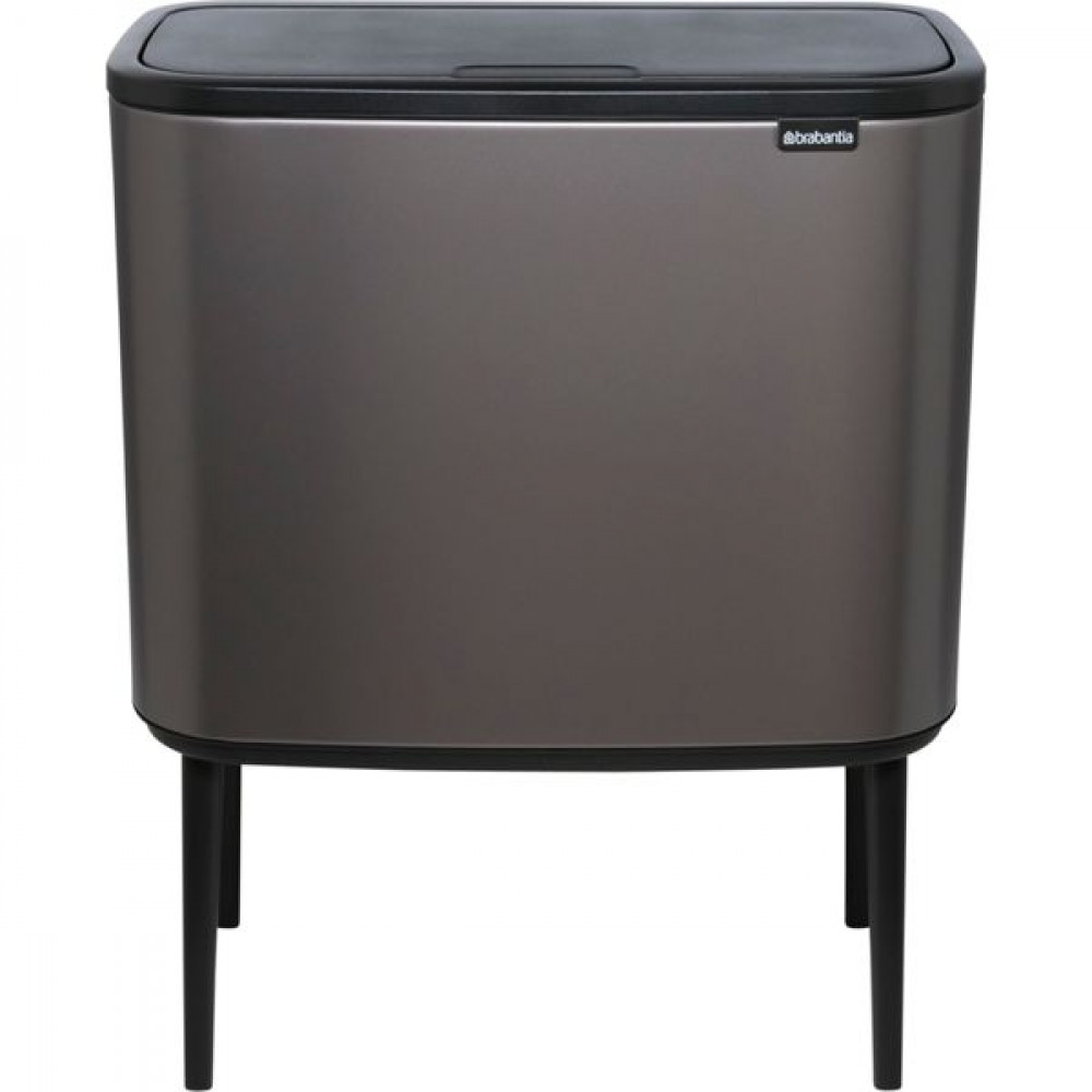 Brabantia Bo Κάδος Απορριμμάτων Πλαστικός Γκρι 34lt