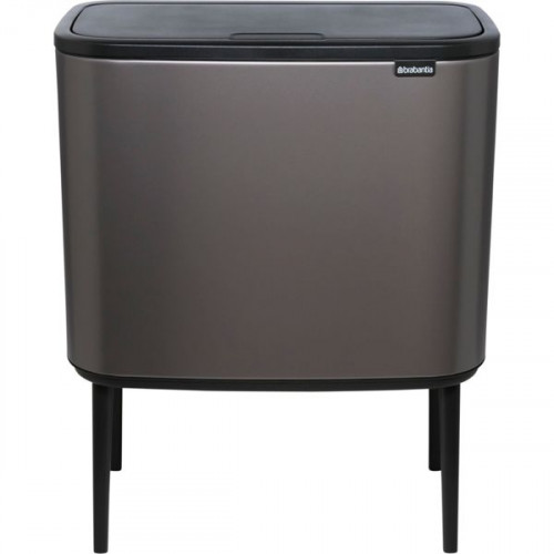 Brabantia Bo Κάδος Απορριμμάτων Πλαστικός Γκρι 34lt