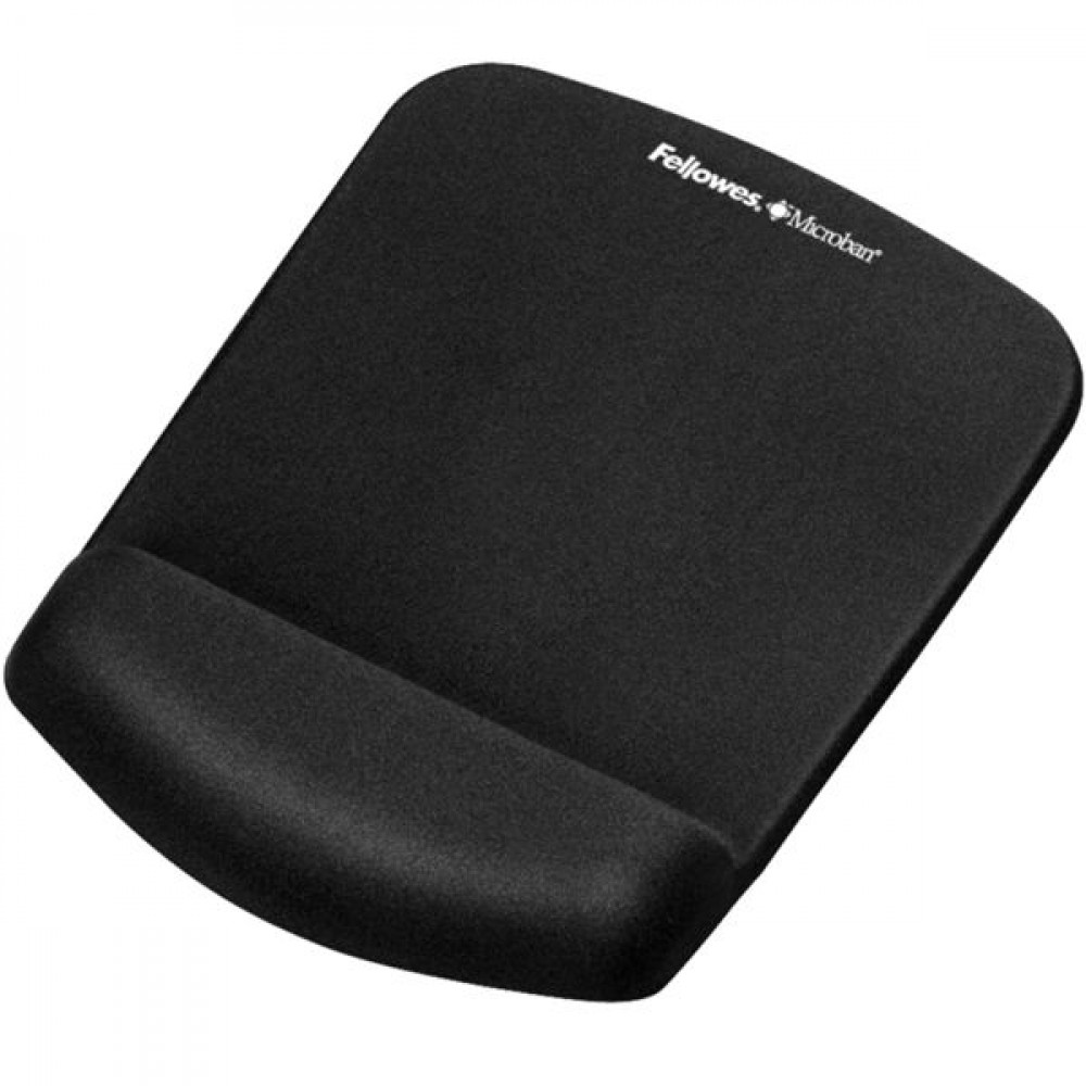 Fellowes Plushtouch Wrist Mouse Pad 184.2mm με Στήριγμα καρπού Μαύρο