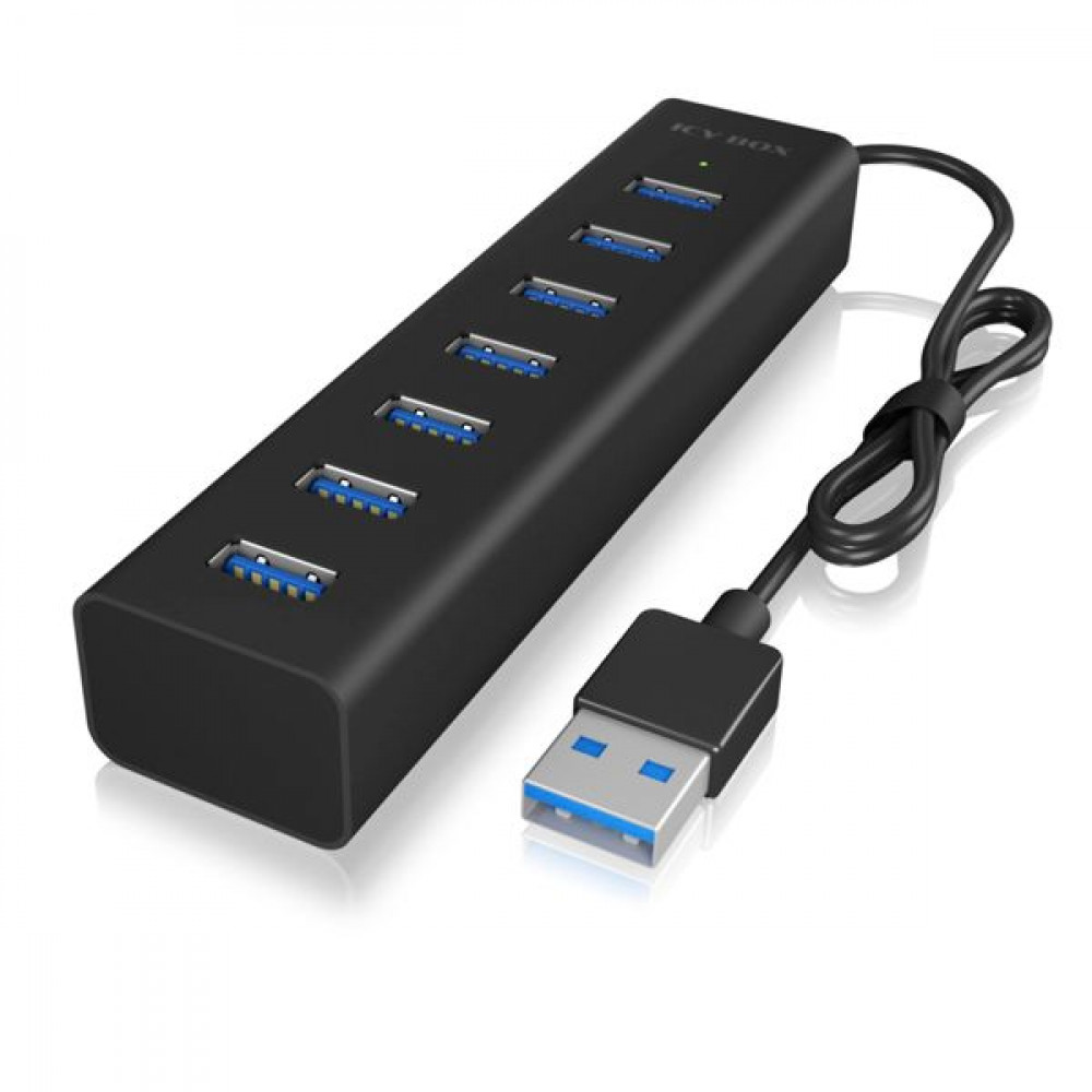 RaidSonic Icy Box IB-HUB1700-U3 USB 3.0 Hub 7 Θυρών με σύνδεση USB-AΚωδικός: 60819