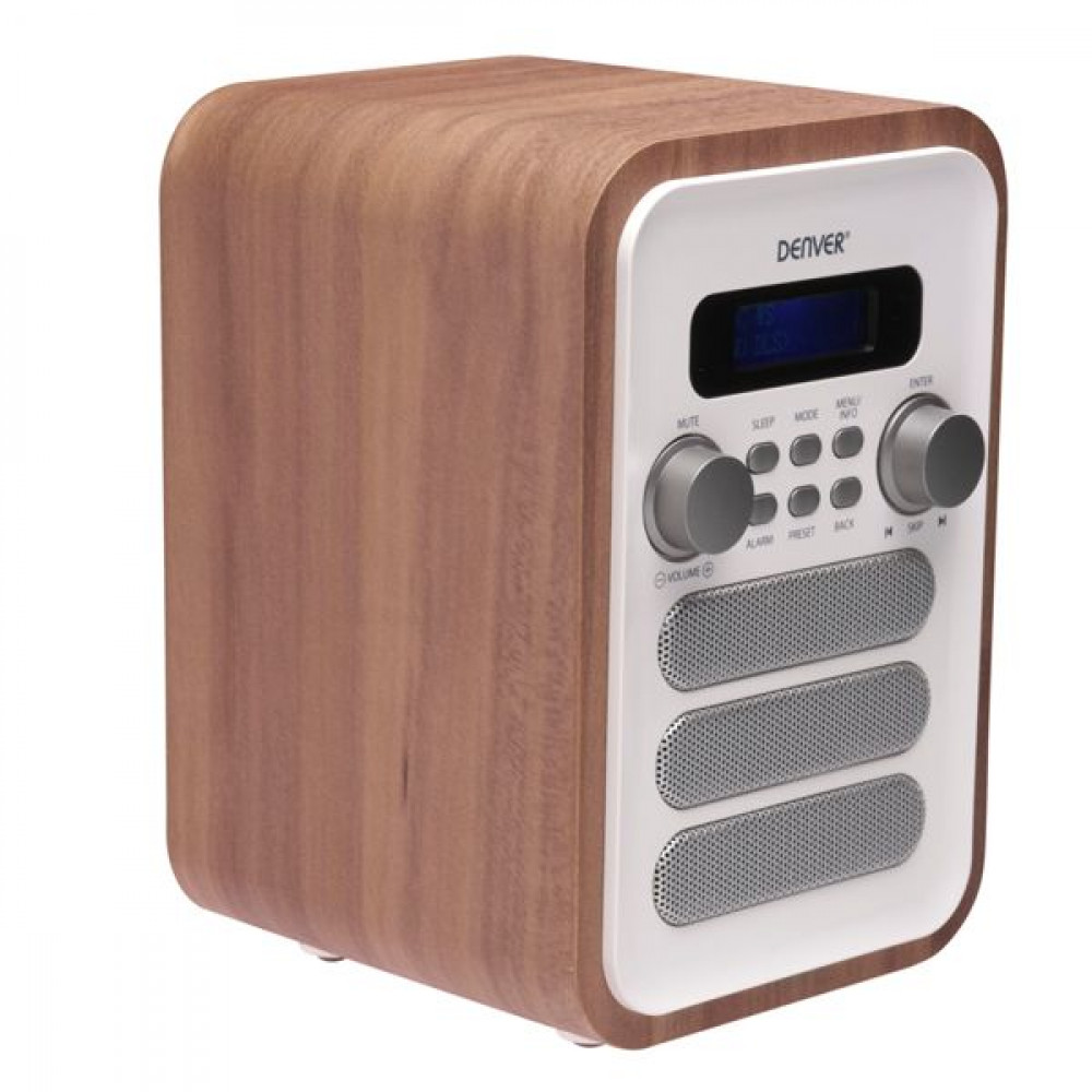 Denver DAB-48 Φορητό Ραδιόφωνο Ρεύματος DAB+ με Bluetooth Λευκό