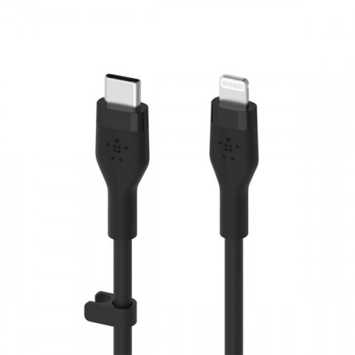 Belkin BoostCharge Flex USB 2.0 Cable USB-C male - Lightning Μαύρο 2m (CAA009bt2MBK)