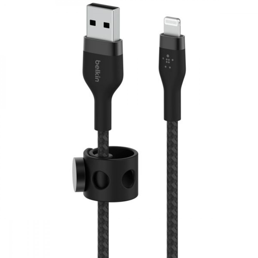 Belkin Braided USB to Lightning Cable Μαύρο 1m (CAA010BT1MBK)