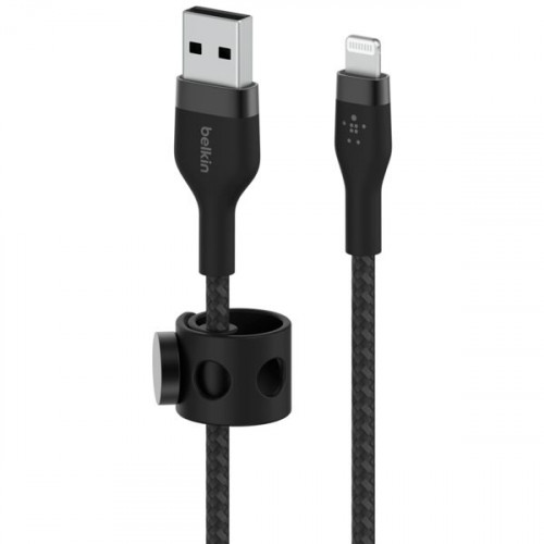 Belkin Braided USB to Lightning Cable Μαύρο 1m (CAA010BT1MBK)