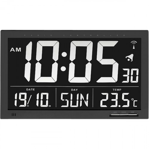 TFA Ρολόι Τοίχου Ψηφιακό 60.4505 Πλαστικό 36.8x23cm